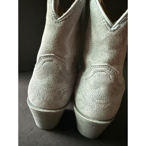 Ariat Womens Chandler Ankle Boots Bootie Blue Suede Size 9.5 Western Cowboy - Picture 7 of 8